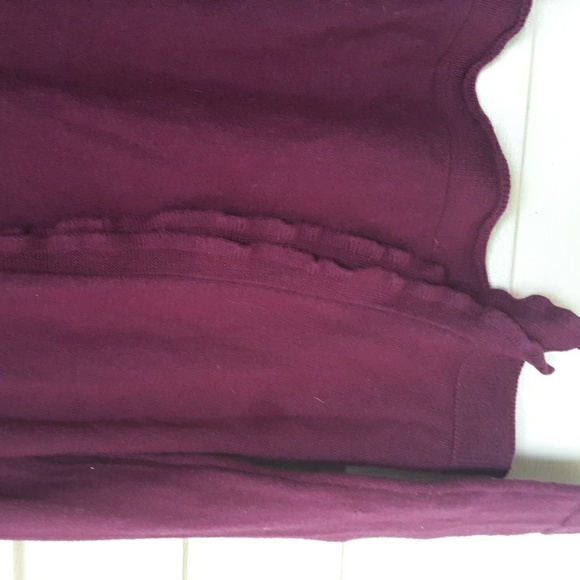 MERONA cardigan raspberry 100% wool open front XS - Picture 3 of 5